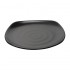 Assiettes plate noire en mélamine Fusion Olympia Kristallon 25 cm (x6)