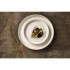 Assiettes plates bord droit blanc Murano Olympia Canvas 18 cm