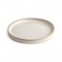 Assiettes plates bord droit blanc Murano Olympia Canvas 18 cm