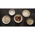 Assiettes plates bord droit blanc Murano Olympia Canvas 18 cm