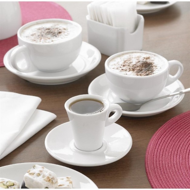▷ Tasse à cappuccino - 2 tasses en céramique de 250ml à l'aspect noir et  blanc - Commander 2 pièces en ligne - Café Royal