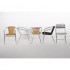 Lot de 12 fauteuils en rotin et aluminium