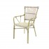 JAMES CHAISE DE BISTROT EN ROTIN - BAMBOU-BLANC/NOIR