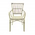 JAMES CHAISE DE BISTROT EN ROTIN - BAMBOU-BLANC/NOIR