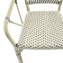 JAMES CHAISE DE BISTROT EN ROTIN - BAMBOU-BLANC/NOIR