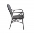 TANGO CHAISE DE BISTROT EN TEXTILE - WENGÉ-MESH NOIR