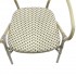 TANGO CHAISE DE BISTROT EN ROTIN - BAMBOU-BLANC/NOIR