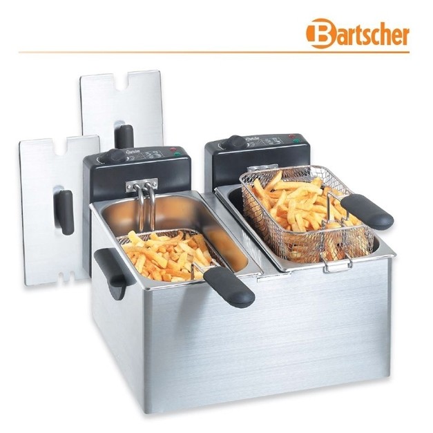 Friteuse électrique professionnelle 1 ou 2 cuves 4 à 16 litres à poser -  Bartscher