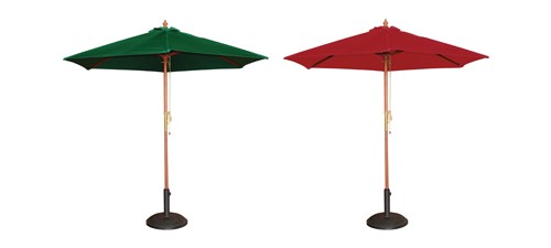 Accessoires pour terrasse de restaurants : parasols et pieds